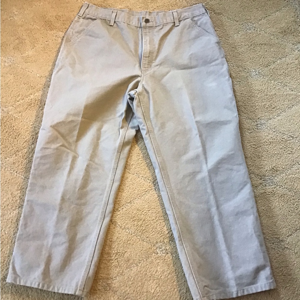 Carhartt Men's Light Khaki Cargo Pants - Beige